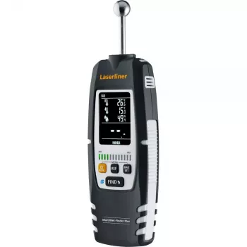 Laserliner MultiWet-Finder Plus elektroninen kosteusmittari musta valkoinen digitaalinäyttö