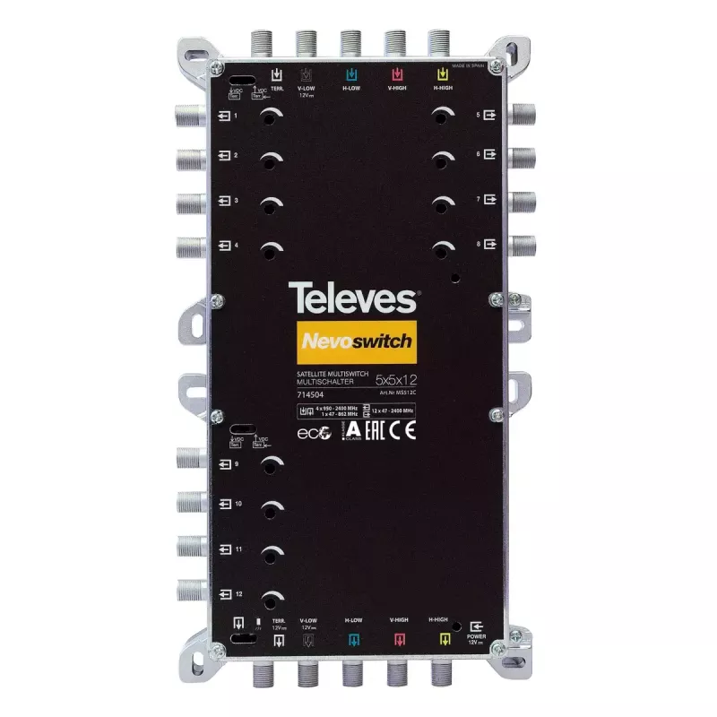 Satelliittimultikytkin Televes MS512C