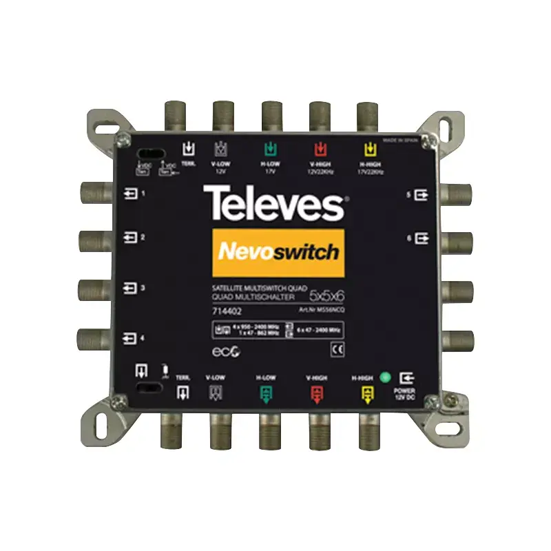 Satelliittimultikytkin Televes MS56NCQ 5 tuloa 6 lähtöä