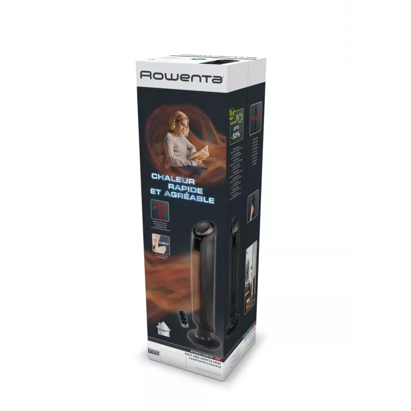 Rowenta Intense Comfort Hot SO9420 sisäkäyttöön musta 2400 W puhallinlämmitin
