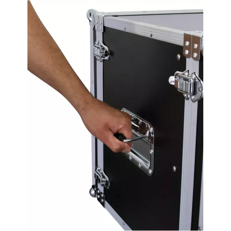 Flightcase Roadinger 30107270 MDF musta hopea 10,6 kg