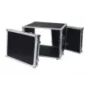 Flightcase Roadinger 30107260 MDF musta hopea 9,7 kg