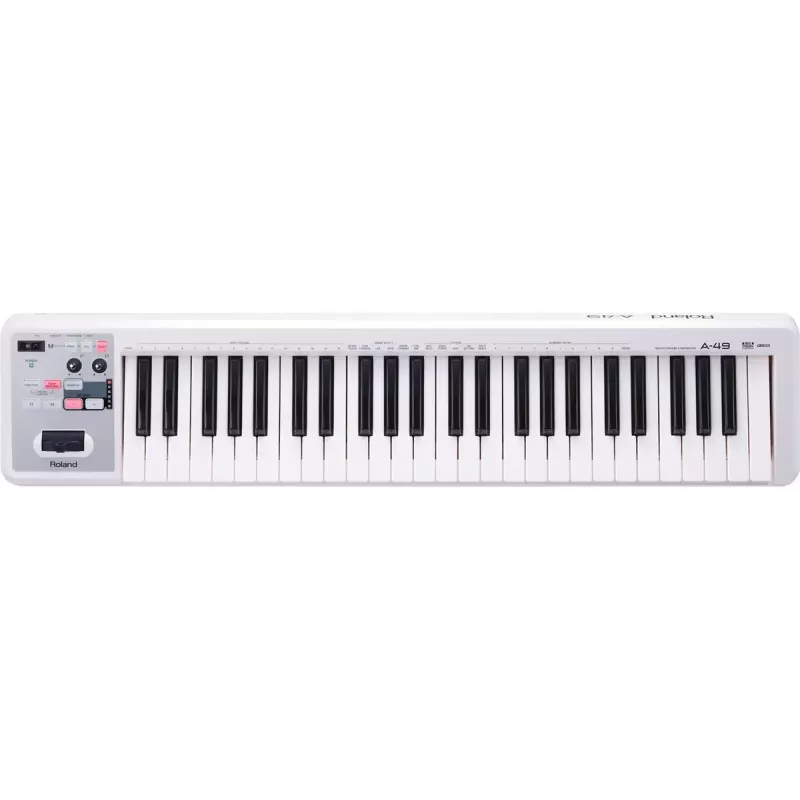 MIDI-kosketinsoitin Roland A-49 49 kosketinta USB valkoinen