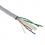 ACT Cat 6A U/UTP kiinteä asennuskaapeli, PVC Eca 23AWG harmaa 305 metriä