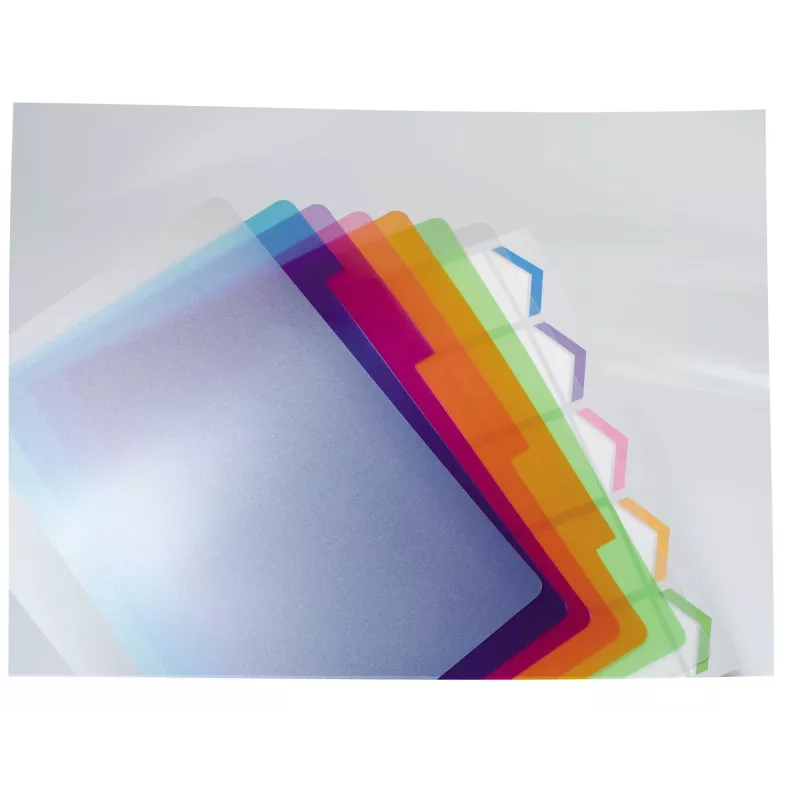 GBC 2101323E välilehdet polypropeeni (PP) sininen, vihreä, oranssi, pinkki, violetti 5 kpl