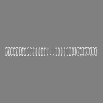 GBC WireBind-sidontaselät 3:1 NO4 6 mm A4, valkoinen, 3 arkkia, metalli, A4, 6 mm, 297 mm
