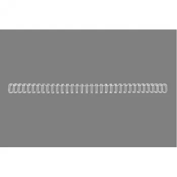 GBC WireBind-sidontarenkaat 3:1 NO6 9,5 mm A4, valkoinen, 3 arkkia, metalli, A4, 9,5 mm, 297 mm
