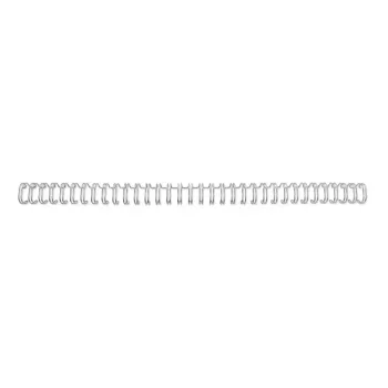 GBC WireBind-sidontarenkaat 3:1 NO6 9,5 mm A4, hopea, 3 arkkia, metalli, A4, 9,5 mm, 316 mm