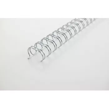 GBC WireBind-sidontarenkaat 3:1 NO6 9,5 mm A4, hopea, 3 arkkia, metalli, A4, 9,5 mm, 316 mm