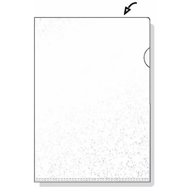 Rexel Embossed A4 L-kansio kirkas (100), A4, polypropeeni (PP), läpinäkyvä, 100 kpl, 221 mm, 311 mm