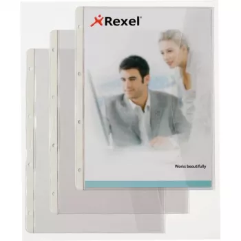 Rexel asiakirjakansio taittoläpällä, 220 x 300 mm, läpinäkyvä, 0,13 mm, 250 mm, 328 mm, 4 mm