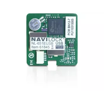 USB GPS-vastaanotinmoduuli Navilock NL-651EUSB — 50 kanavaa, USB-liitäntä, herkkyys -160 dBmW, 30×30×7,9 mm
