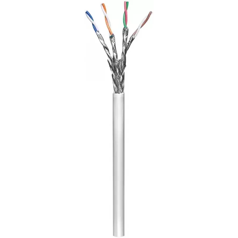 Verkkokaapeli Goobay CAT 6 S/FTP PiMF harmaa 305 m