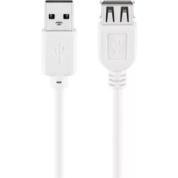 USB-jatkokaapeli Goobay 96197 0,6 m valkoinen