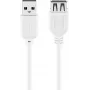 USB-jatkokaapeli Goobay 96197 0,6 m valkoinen