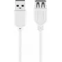 USB 2.0 Hi-Speed -jatkokaapeli Goobay 96198 1,8 m valkoinen