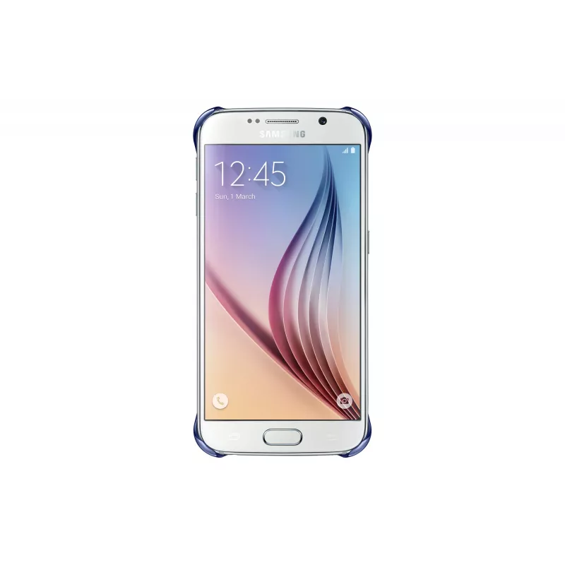 Samsung Clear Cover EF-QG920B Galaxy S6:lle, musta (EF-QG920BBEGWW)