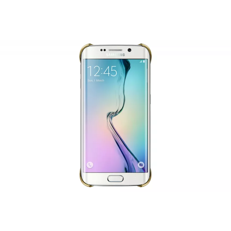 Samsung EF-QG925B puhelinkotelo kuori kultainen, läpinäkyvä