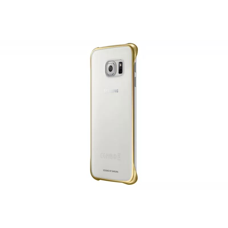 Samsung EF-QG925B puhelinkotelo kuori kultainen, läpinäkyvä