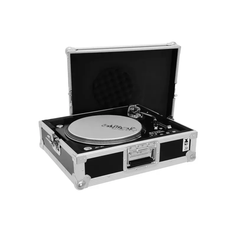 Hardcase Roadinger 30123310 levysoittimille vaneri musta hopea