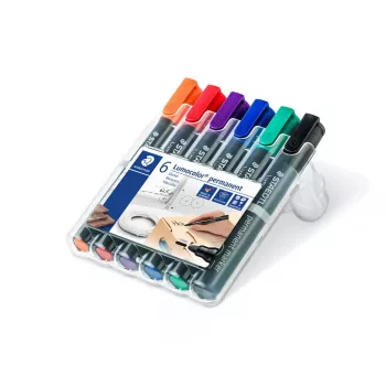Pysyvä merkkiaine Staedtler Lumocolor 352 Bullet Tip 6 kpl