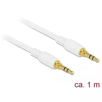 Audiokaapeli DeLOCK 85548 1 m 3,5 mm valkoinen
