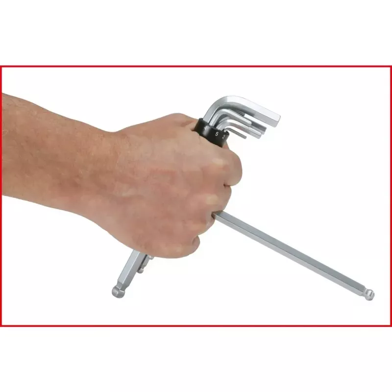 L-muotoinen kuusiokoloavainsarja KS Tools 151.2100 metrinen 8 kpl