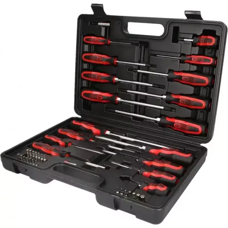 KS Tools ERGOTORQUEplus ruuvimeisseli- ja kärkisarja, 39 kpl