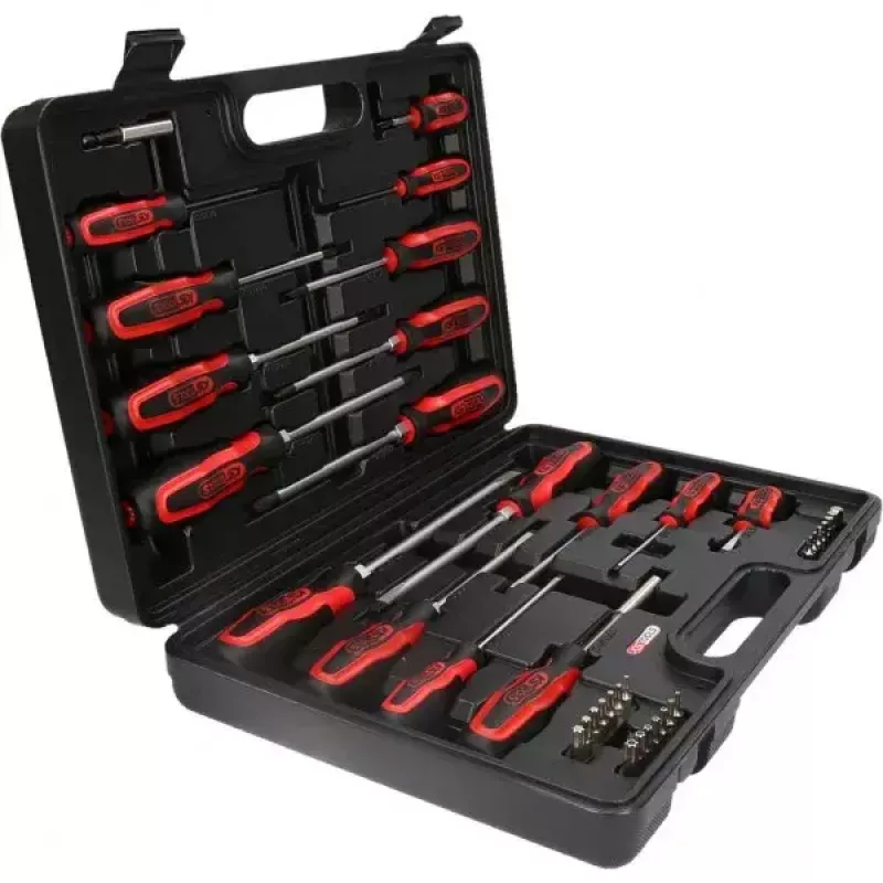 KS Tools ERGOTORQUEplus ruuvimeisseli- ja kärkisarja, 39 kpl