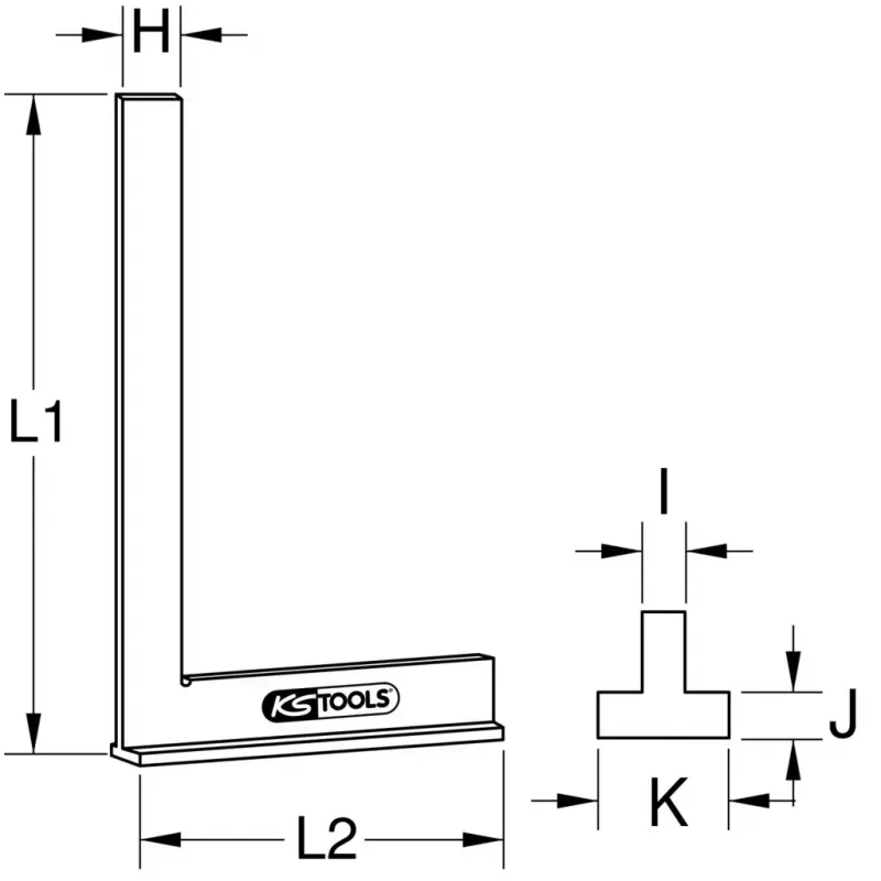 Kulma KS Tools 300.0271 paino 260 g