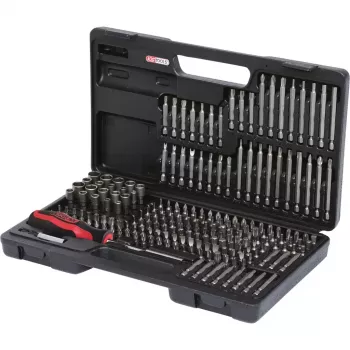 Ruuvitalttakärkisarja KS Tools 911.2008 208 kpl nikkeli DIN 3126 ISO 1173