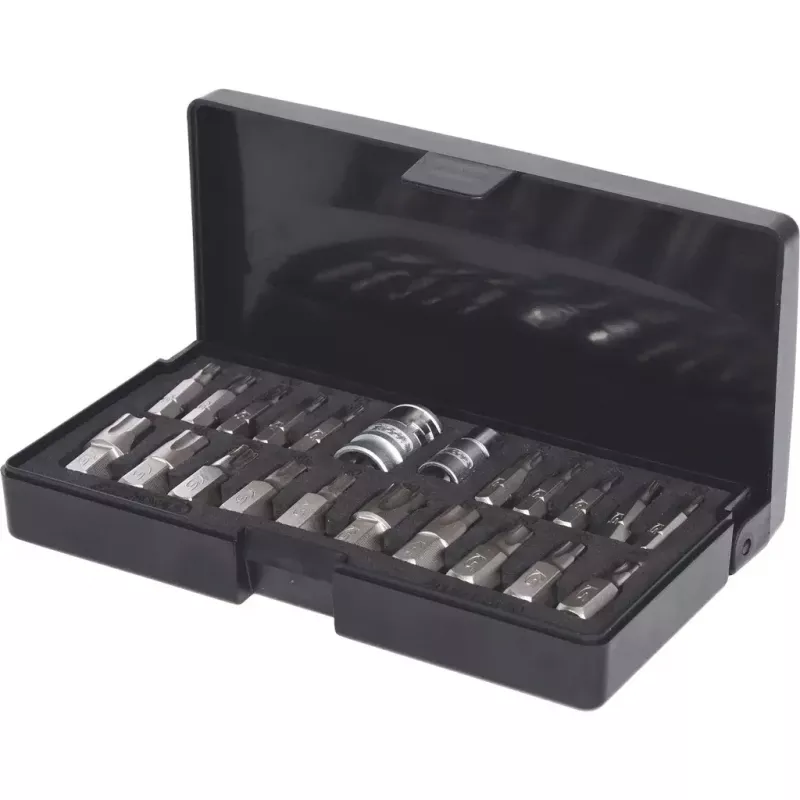 Hylsyavainsarja KS Tools 911.3120 — 22 teräksistä hylsyä, 432 g