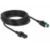 Virtakaapeli DeLOCK 85486 musta 5 m PoweredUSB