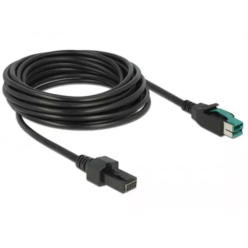 Virtakaapeli DeLOCK 85486 musta 5 m PoweredUSB