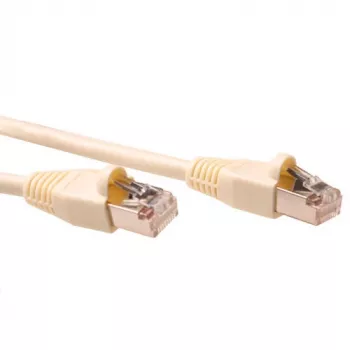ACT norsunluu 10 metrin SF/UTP CAT5E patch-kaapeli RJ45-liittimillä, taittosuojalla