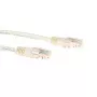 ACT ivory 1,5 metrin U/UTP CAT5E -verkkokaapeli RJ45-liittimillä