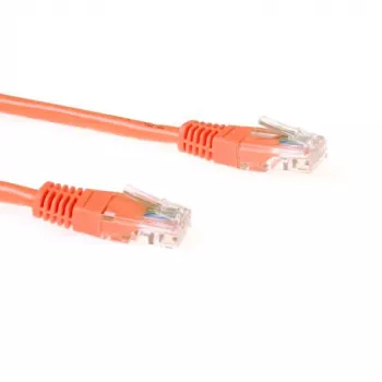ACT oranssi 1 metrin U/UTP CAT5E -verkkokaapeli RJ45-liittimillä