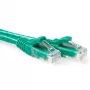 ACT vihreä 1 metrin U/UTP CAT6 -verkkokaapeli snagless ja RJ45-liittimillä