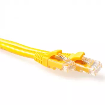 ACT keltainen 20 metrin U/UTP CAT6 -verkkokaapeli ilman lukitussalpaa ja RJ45-liittimillä