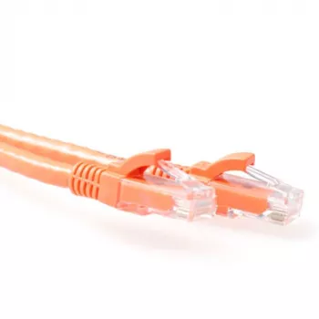 ACT oranssi 2 metrin U/UTP CAT6 -verkkokaapeli ilman lukitussalpaa ja RJ45-liittimillä