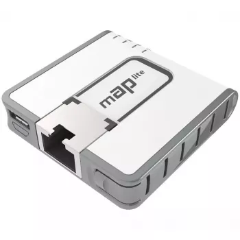 Mikrotik mAP lite, RBMAPL-2ND, 2,4 GHz, PoE, 10/100 Mbit/s, valkoinen