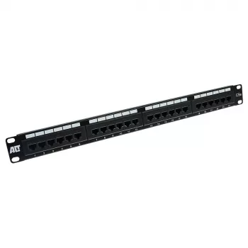 Patch-paneeli 24 porttia suojaamaton CAT5E ACT PP1001