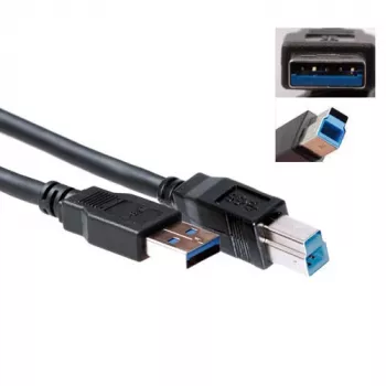 USB 3.0 A-pistoke - USB B-pistoke 5,00 m, ACT, SB0004