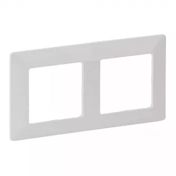 Seinäkehys 2-osainen Legrand VLIFE 754002 kahdelle moduulille, suorakaiteen muotoinen asennus