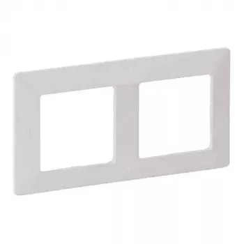 Seinäkehys 2-osainen Legrand VLIFE 754002 kahdelle moduulille, suorakaiteen muotoinen asennus