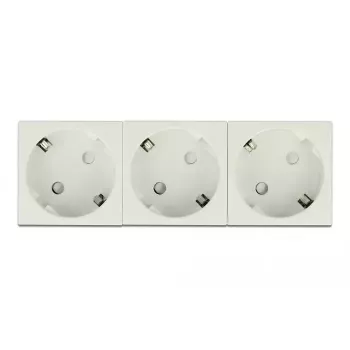 Pistorasia DELOCK 81323 CEE 7/3 3P+N+PE 250V 16A ABS valkoinen