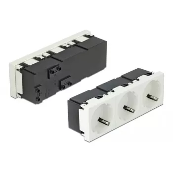 Pistorasia DELOCK 81323 CEE 7/3 3P+N+PE 250V 16A ABS valkoinen