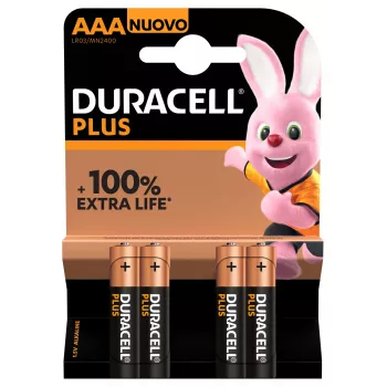 Duracell Plus 100 kertakäyttöinen AAA-alkaliparisto