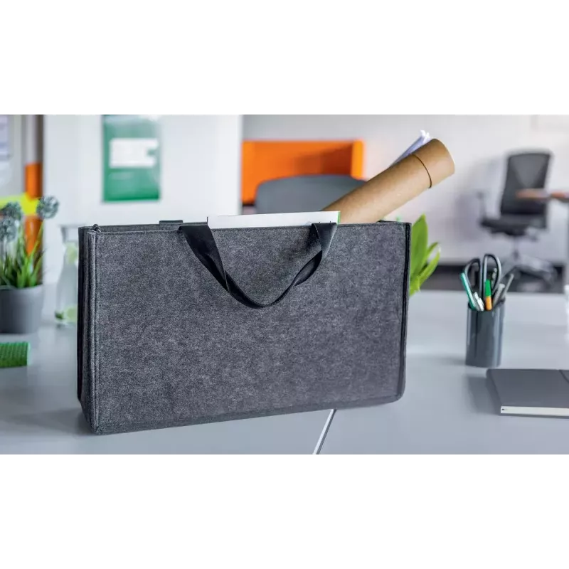 Sigel BA411 olkalaukku huopa harmaa unisex suuri