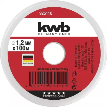 KWB 925110 lanka 100 m nailon vihreä 1,2 mm